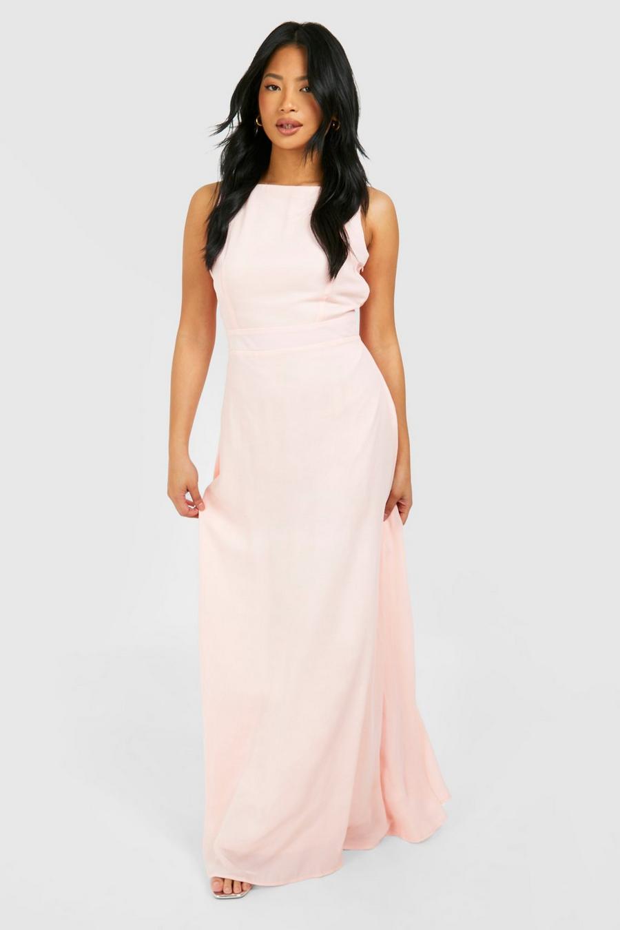 Soft pink rosa Petite Occasion Maxi Dress image number 1