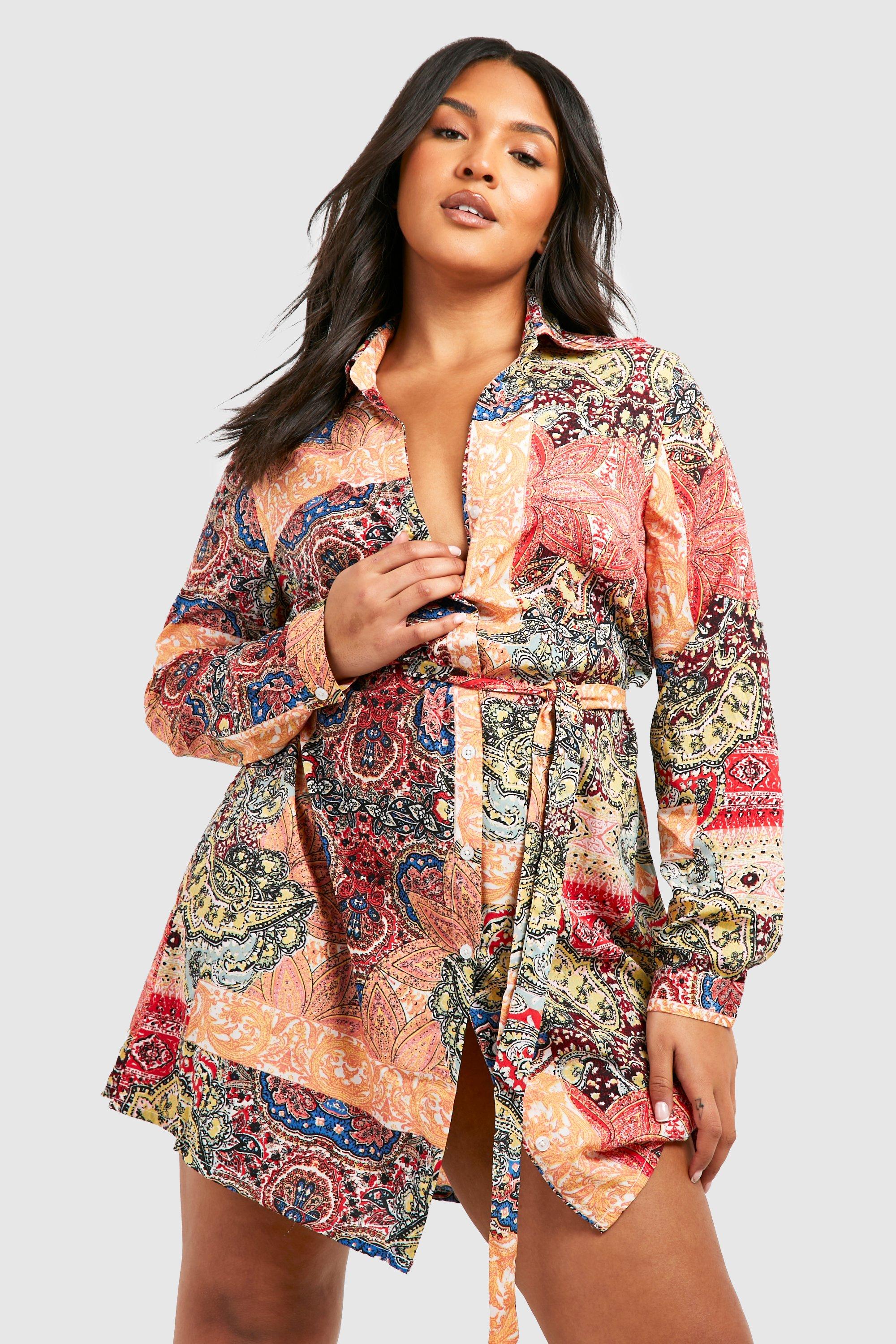 Plus Size Boho Dresses | Plus Size Boho Maxi Dresses | boohoo USA