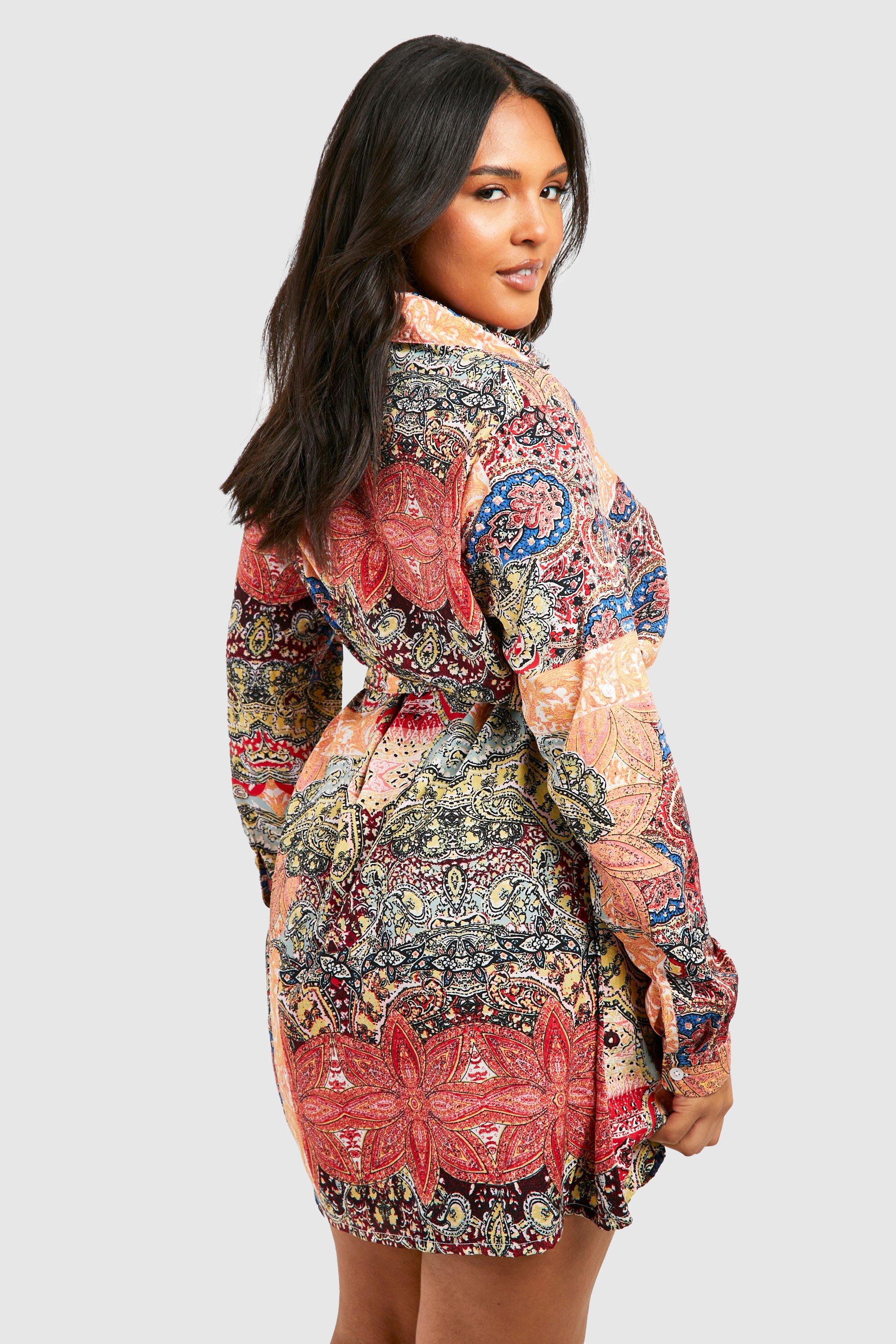 Boohoo paisley outlet dress