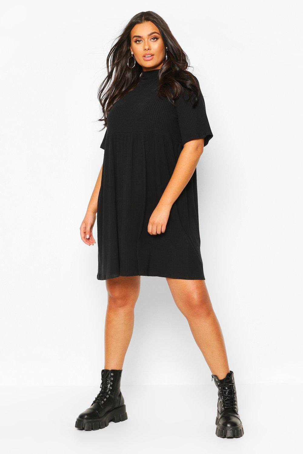 knitted smock dress