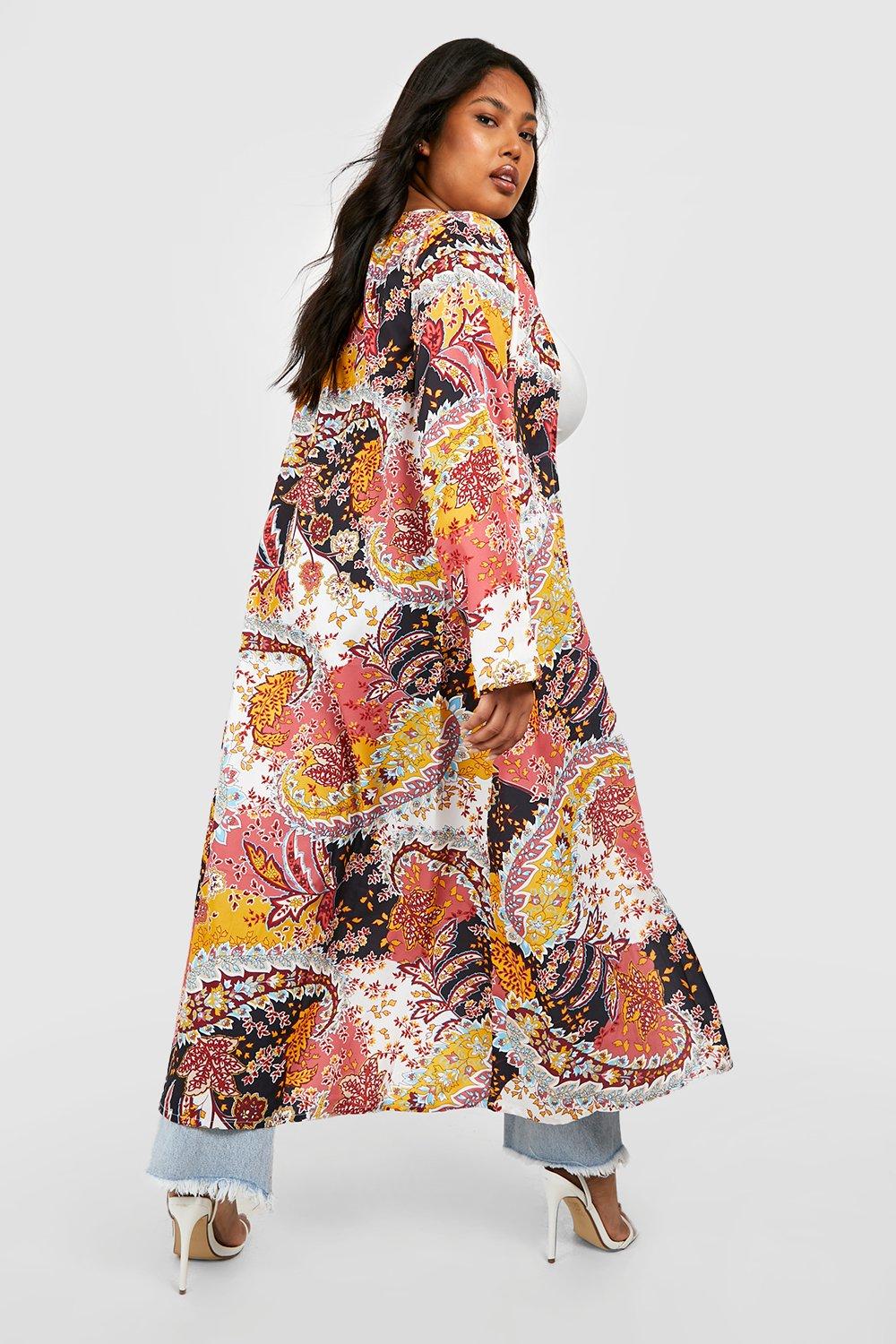 Long sleeve outlet maxi kimono