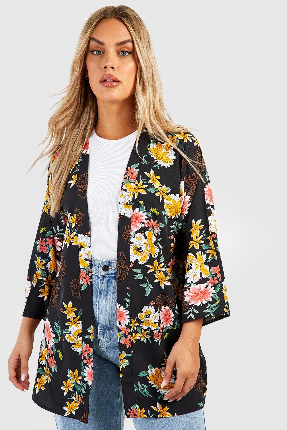 Floral Oversize Pocket Cardigan