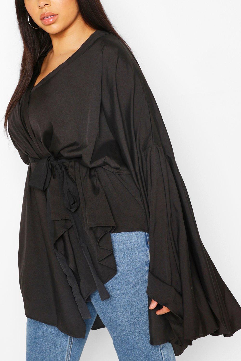 boohoo wrap tops