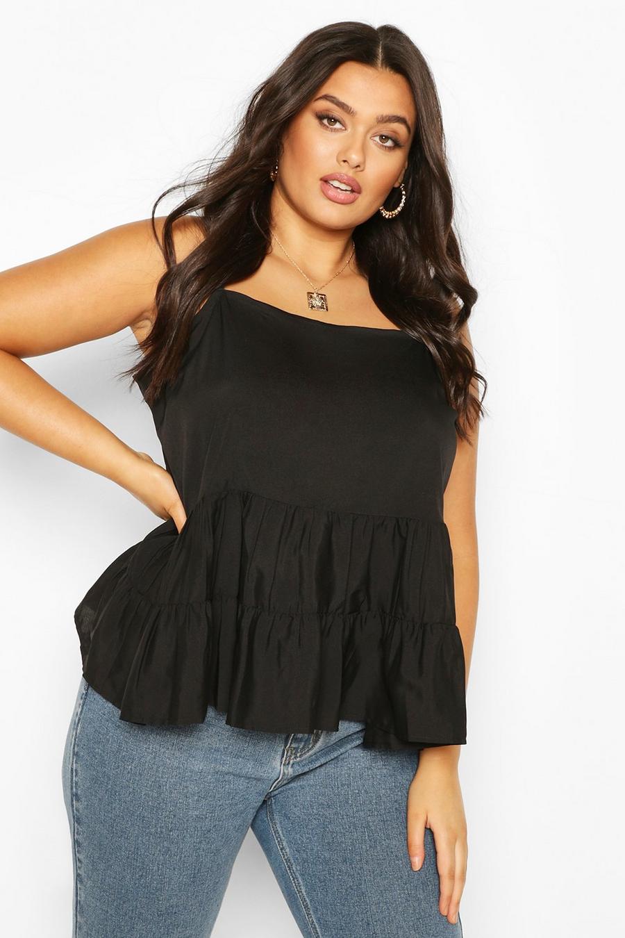 Plus Tiered Ruffle Cami Top image number 1