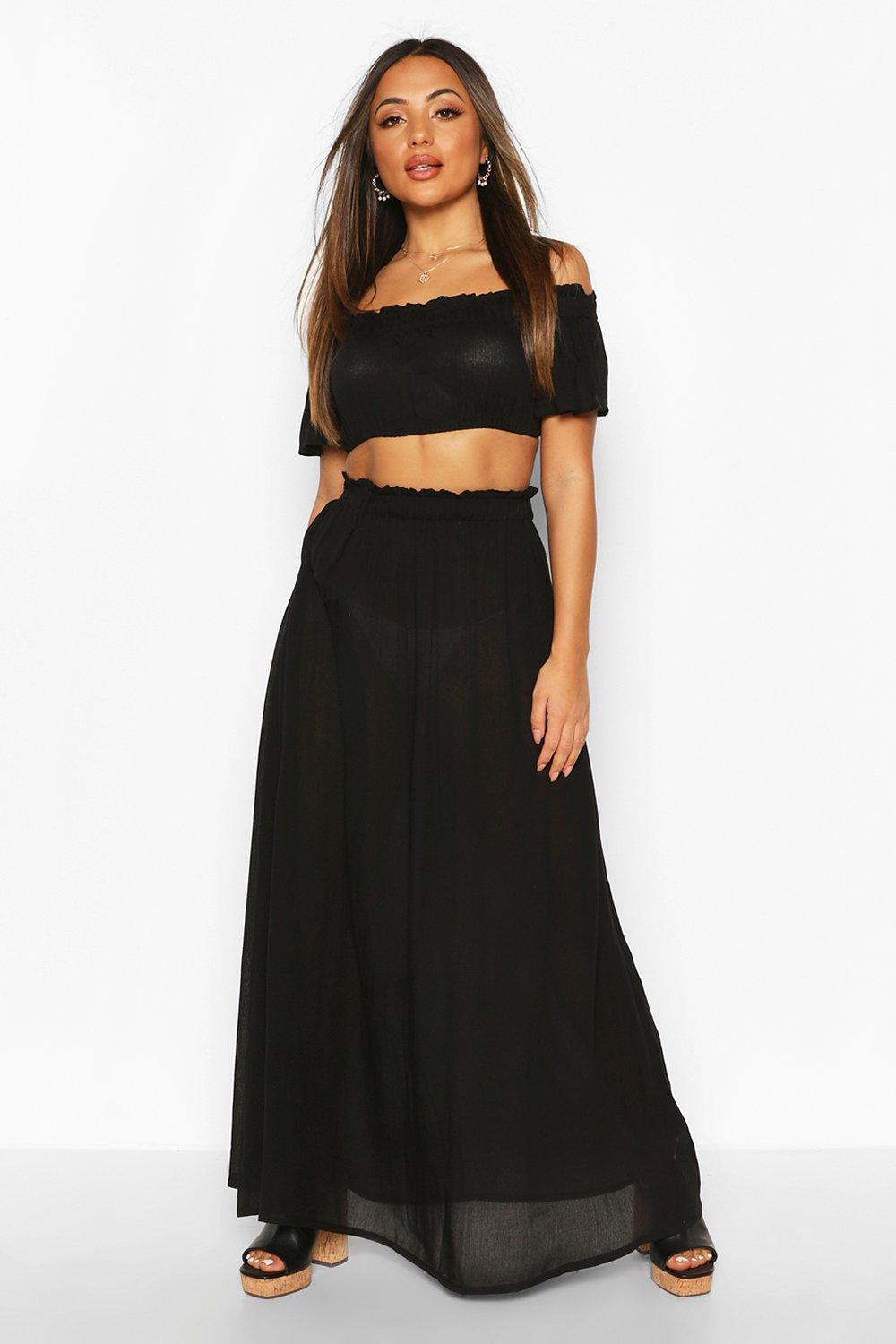 Crop top en rok set hot sale