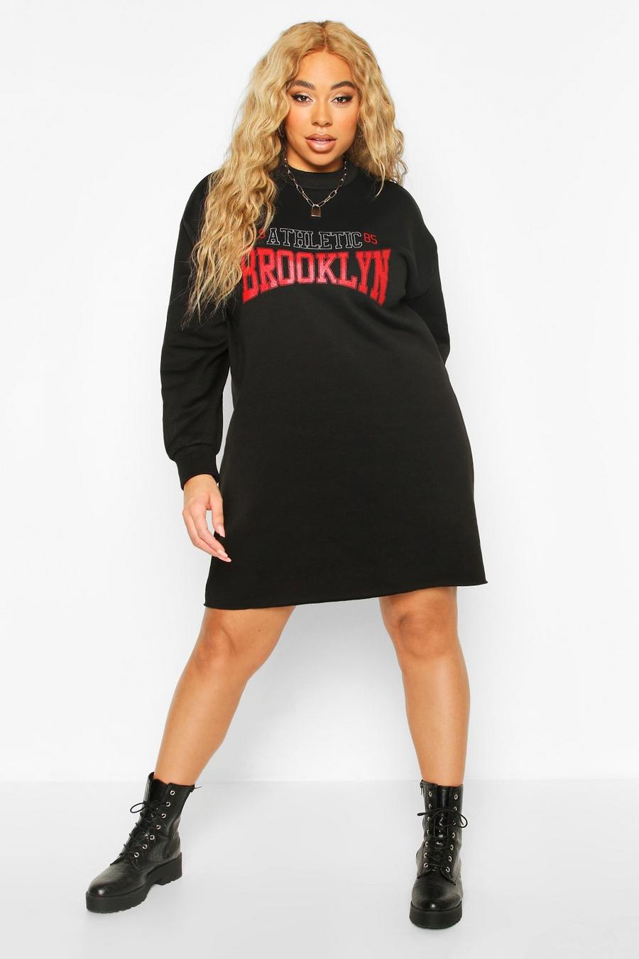 Plus - "Brooklyn" Oversize sweatshirtklänning image number 1