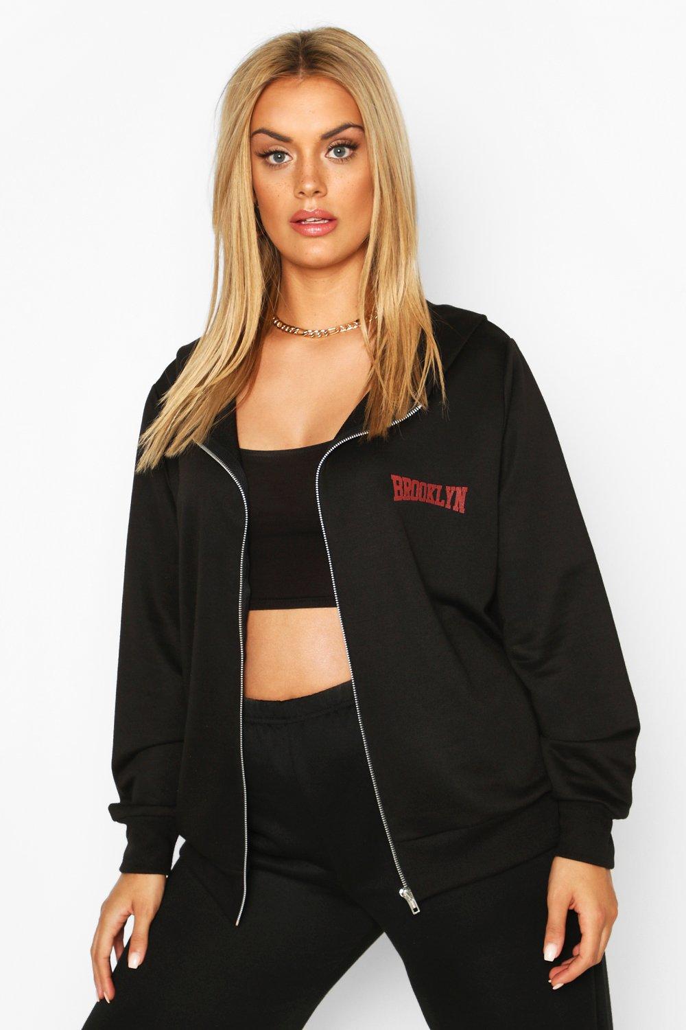 brooklyn zip up hoodie