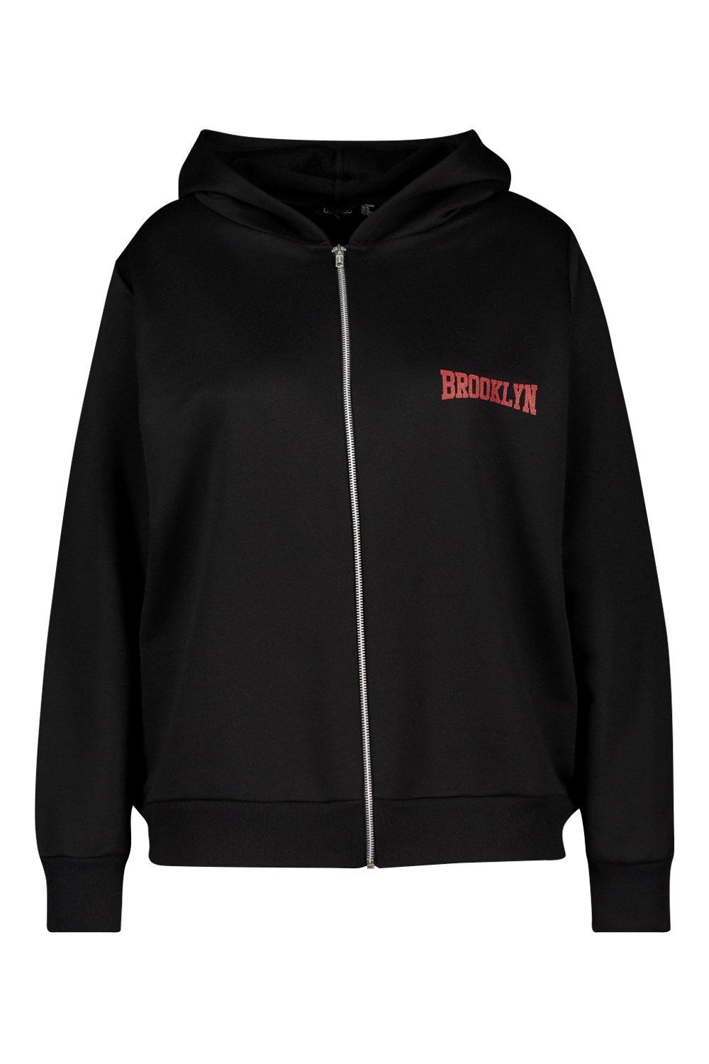 brooklyn zip up hoodie