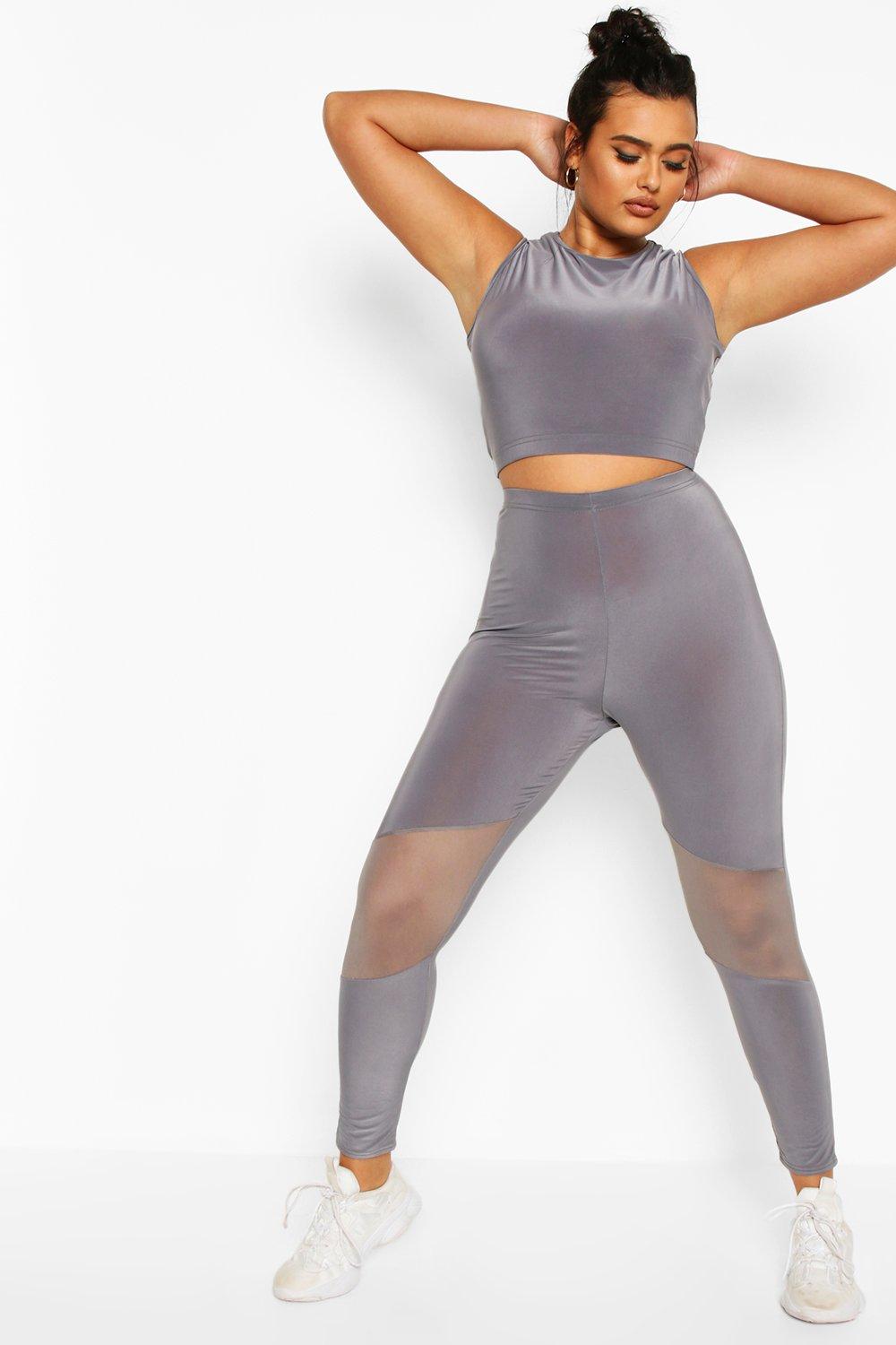 boohoo plus size leggings