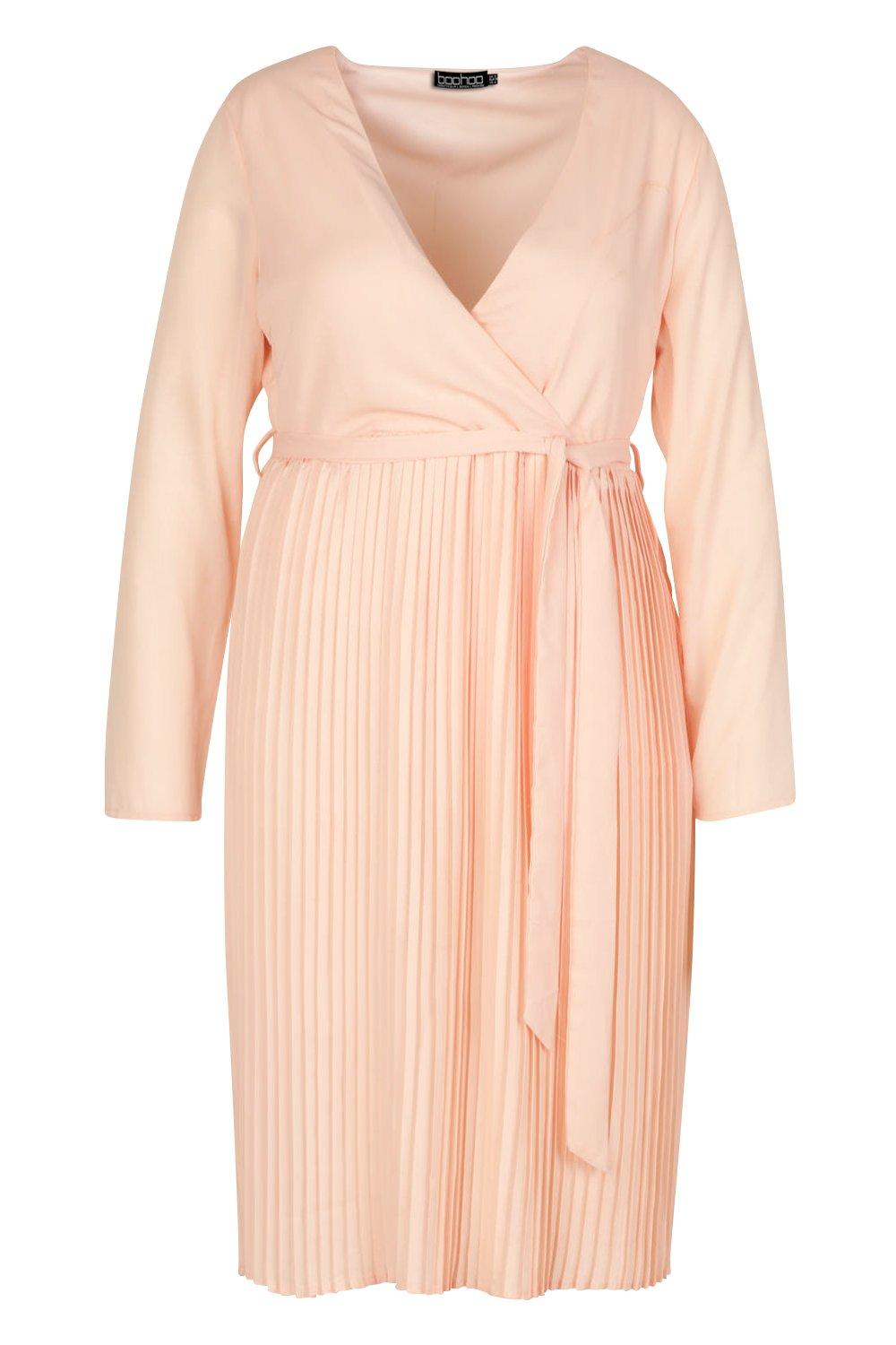 pleated midi occasion dress