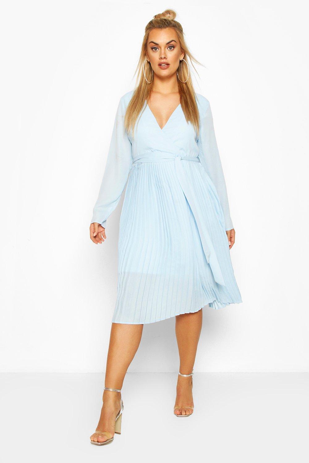 pleated midi occasion dress