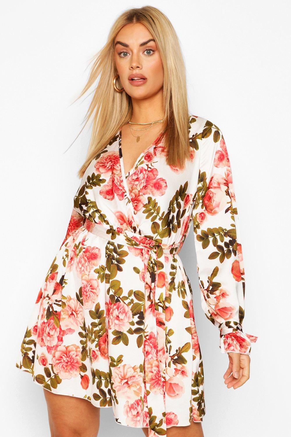 boohoo coral dress