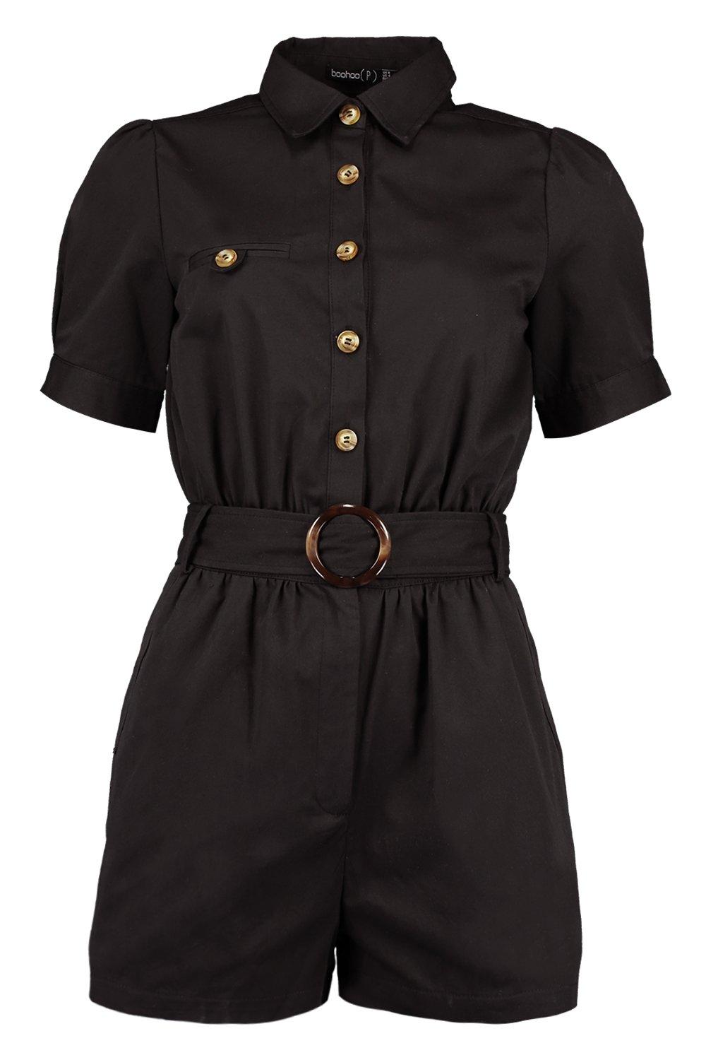 Boohoo utility playsuit shop