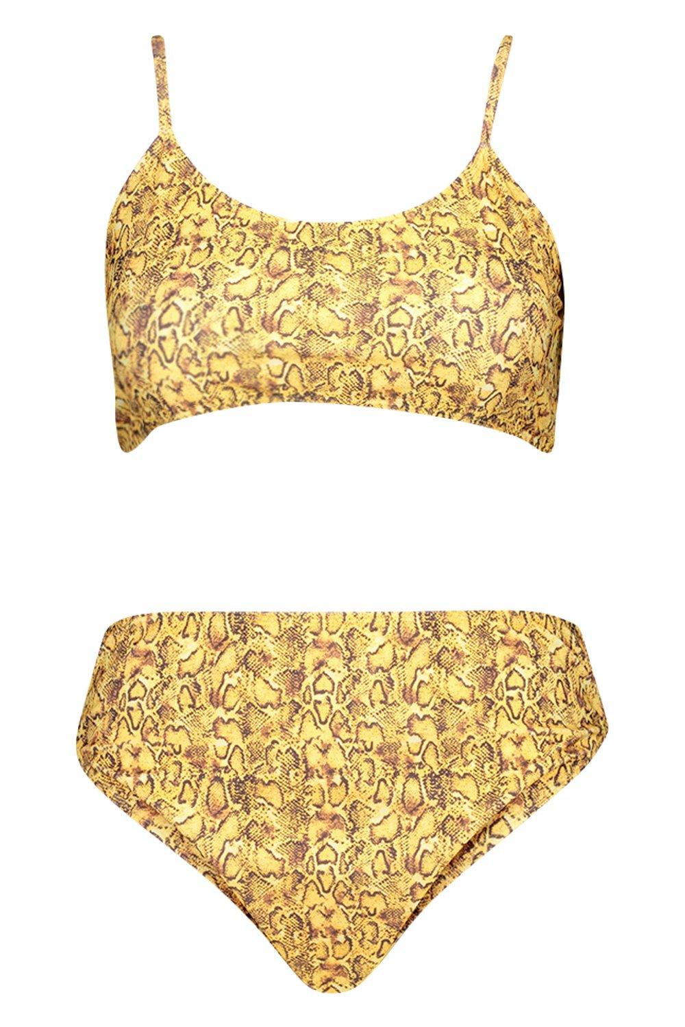 Mustard high store waisted bikini