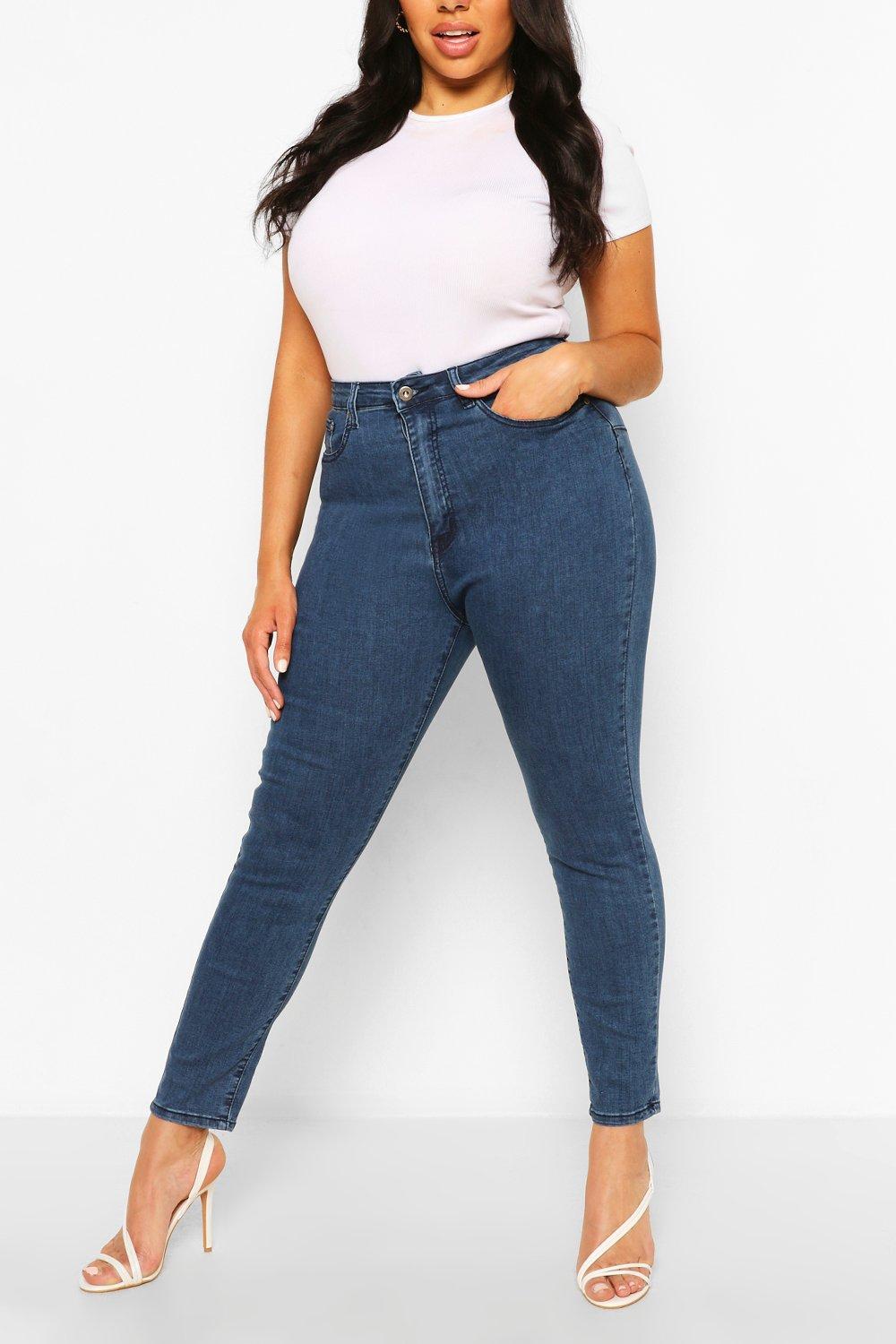 Plus Butt Shaper High Rise Skinny Jeans 