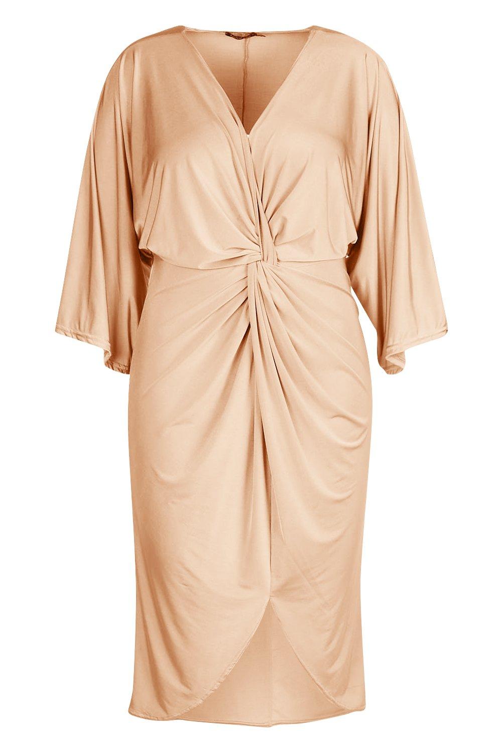Twist front kimono sleeve dress sales