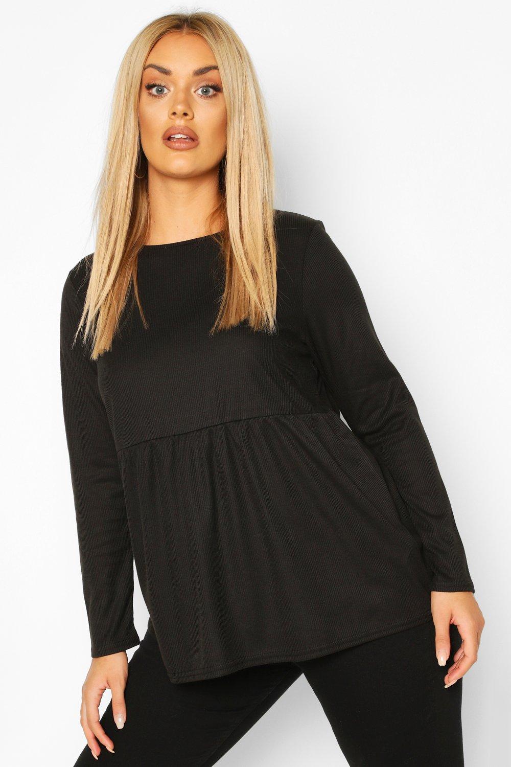 black smock tops