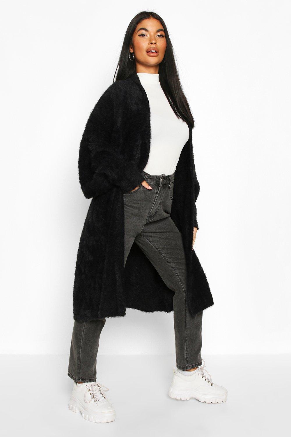 black maxi cardigan
