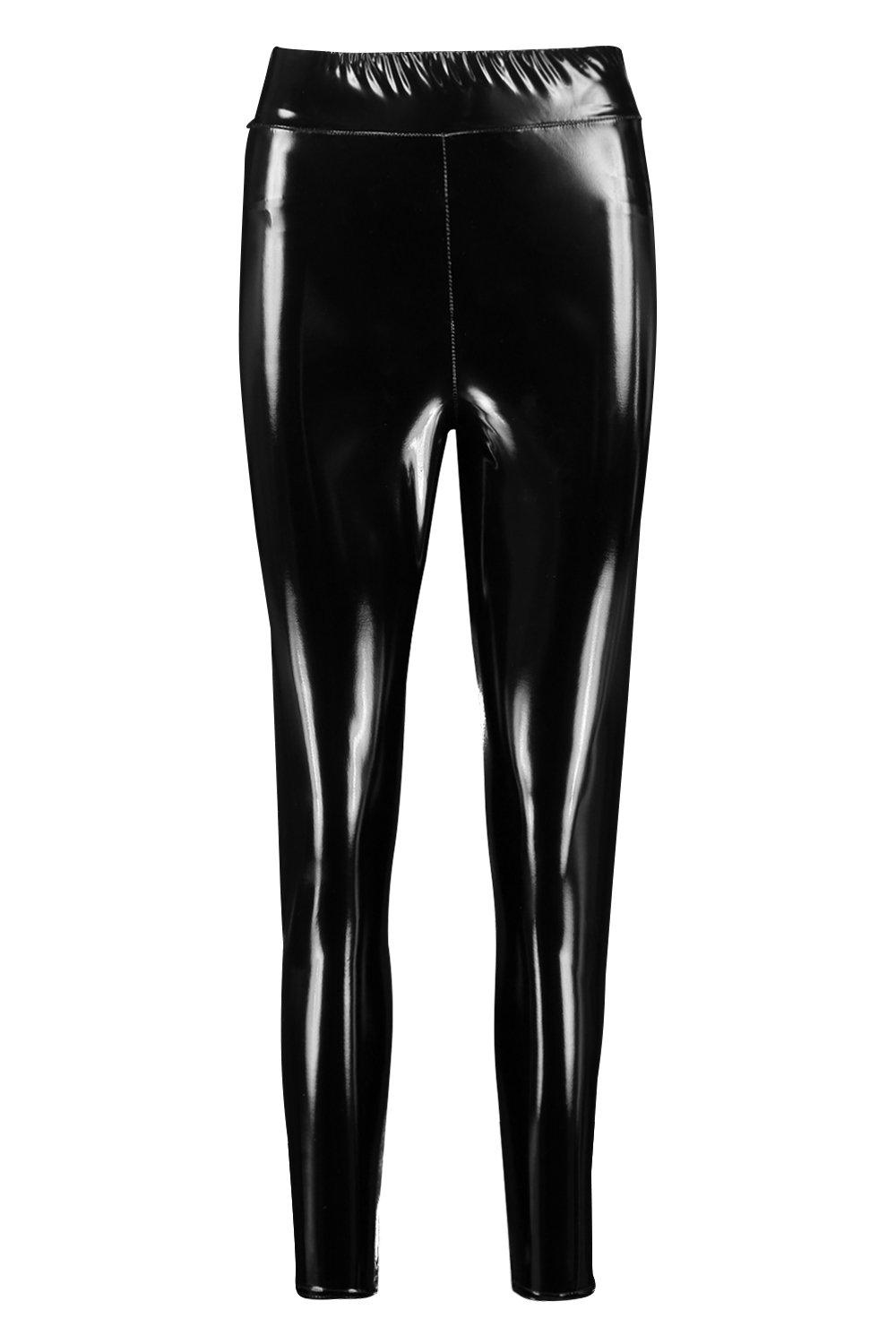 boohoo vinyl leggings