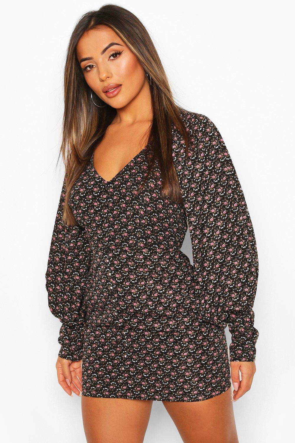 petite ditsy dress
