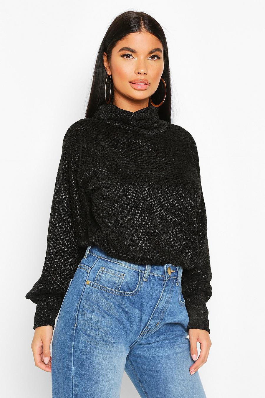 Petite Chenille Soft Knitted Turtleneck Sweater image number 1