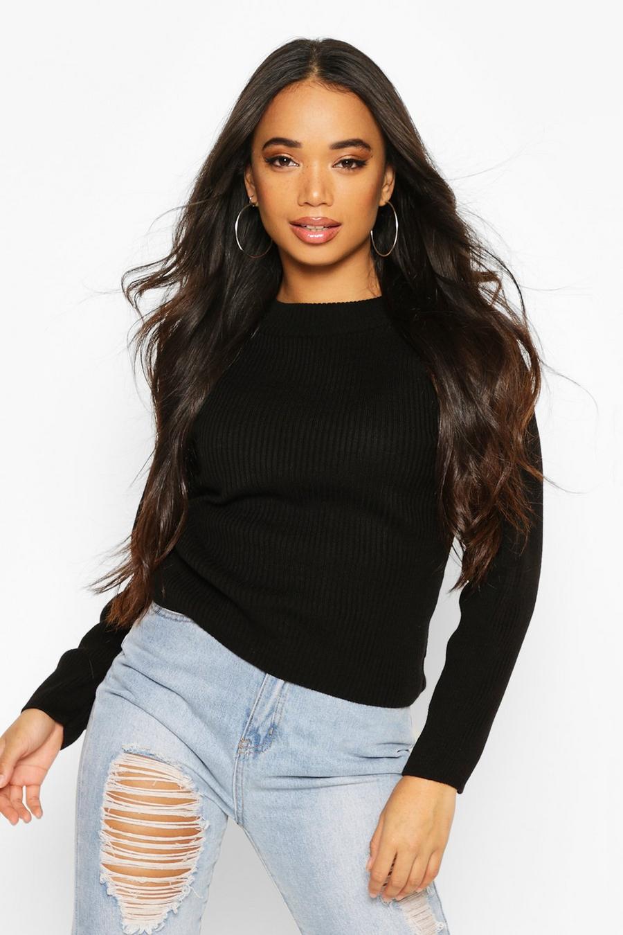 Petite Knitted Rib Turtleneck Jumper image number 1