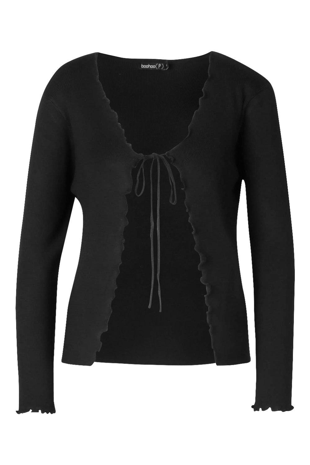lettuce frill cardigan