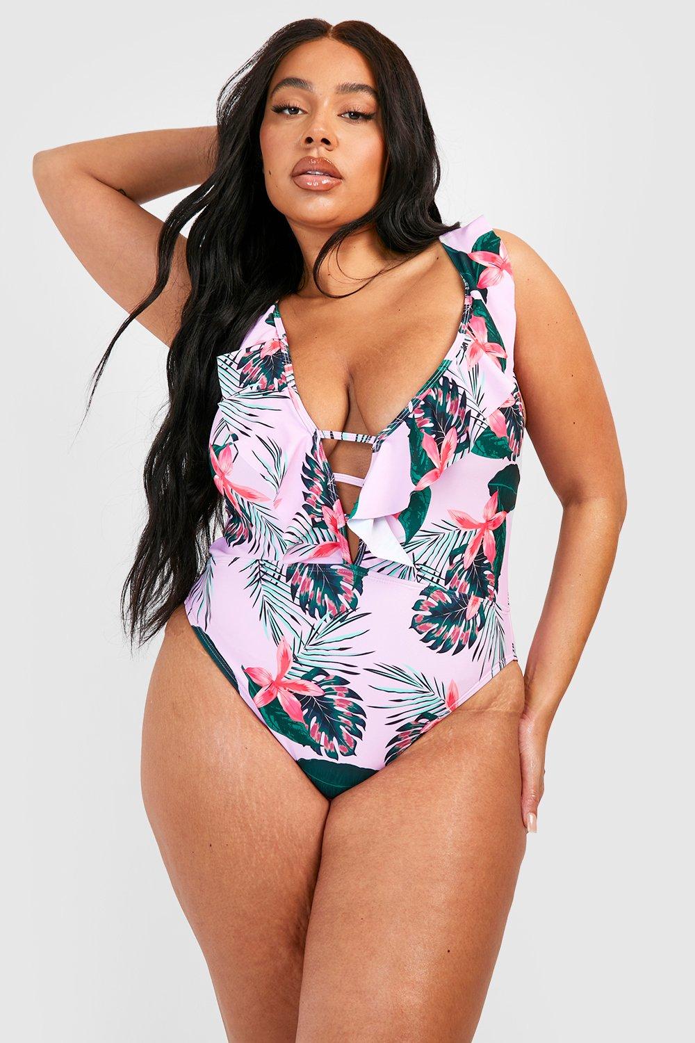 Boohoo plus best sale size swimsuits