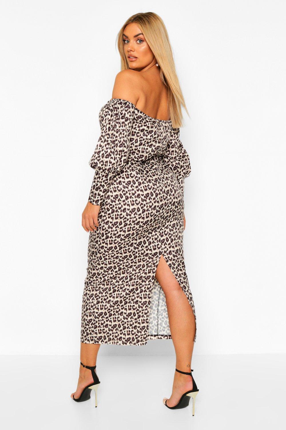 Bardot leopard shirt dress online