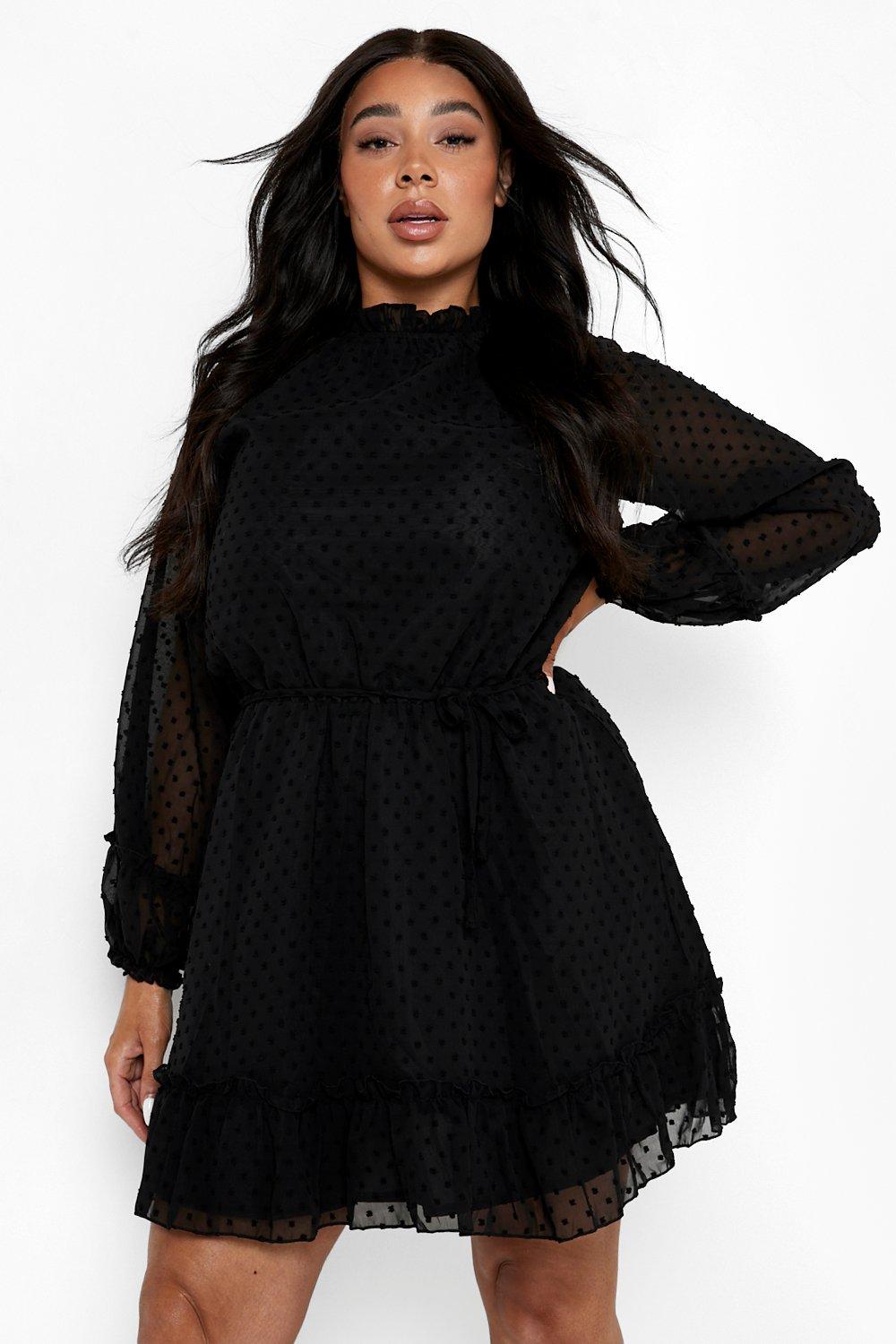 mesh skater dress