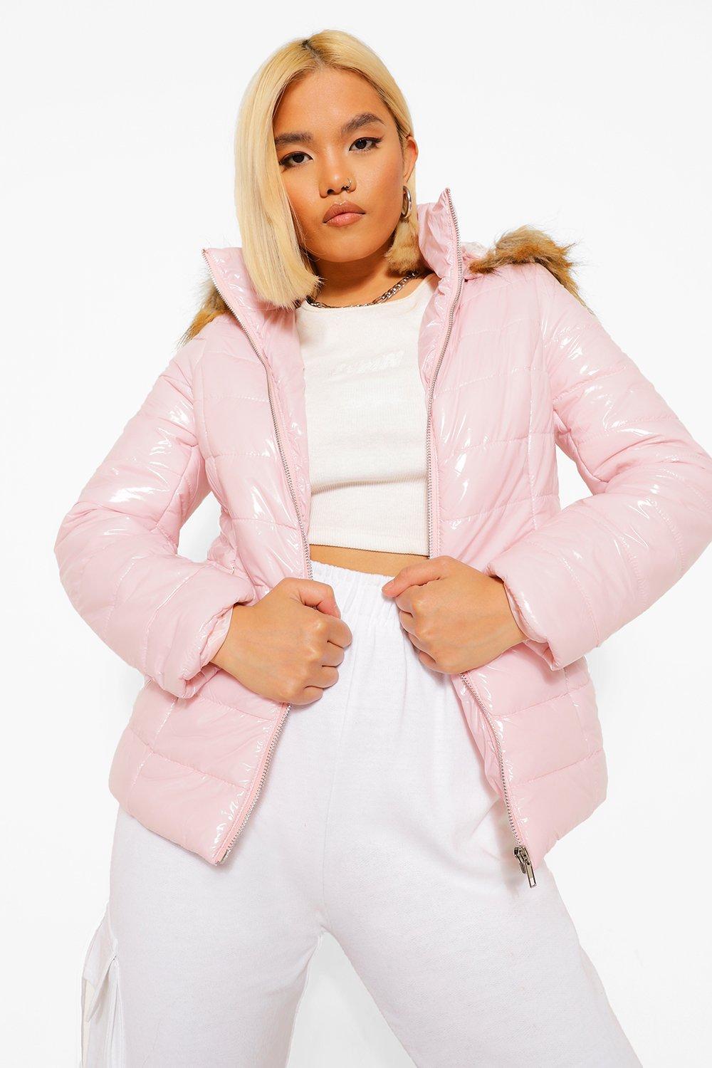 fur trimmed hooded coats