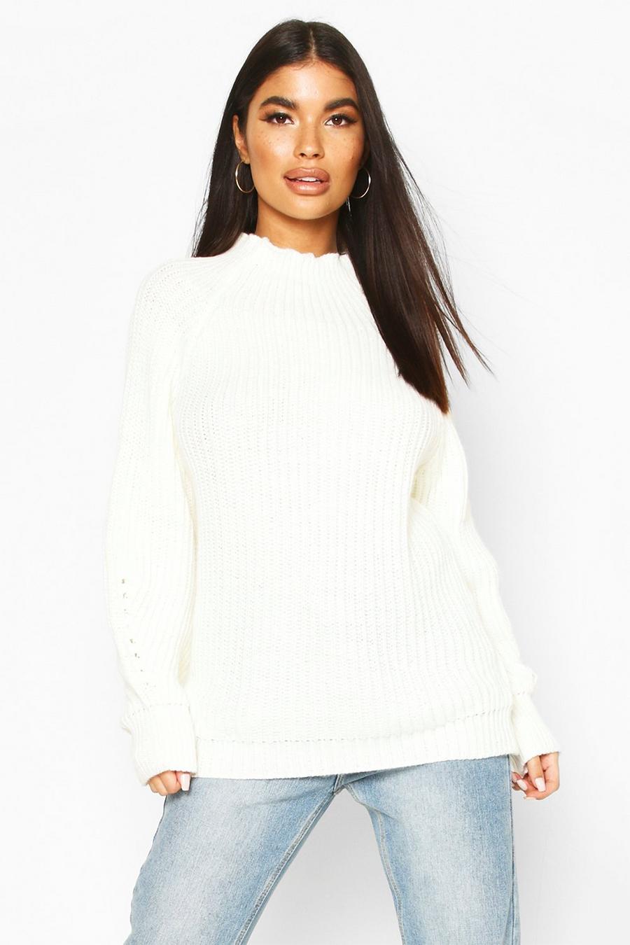 Petite Chunky High Neck Oversize Jumper image number 1