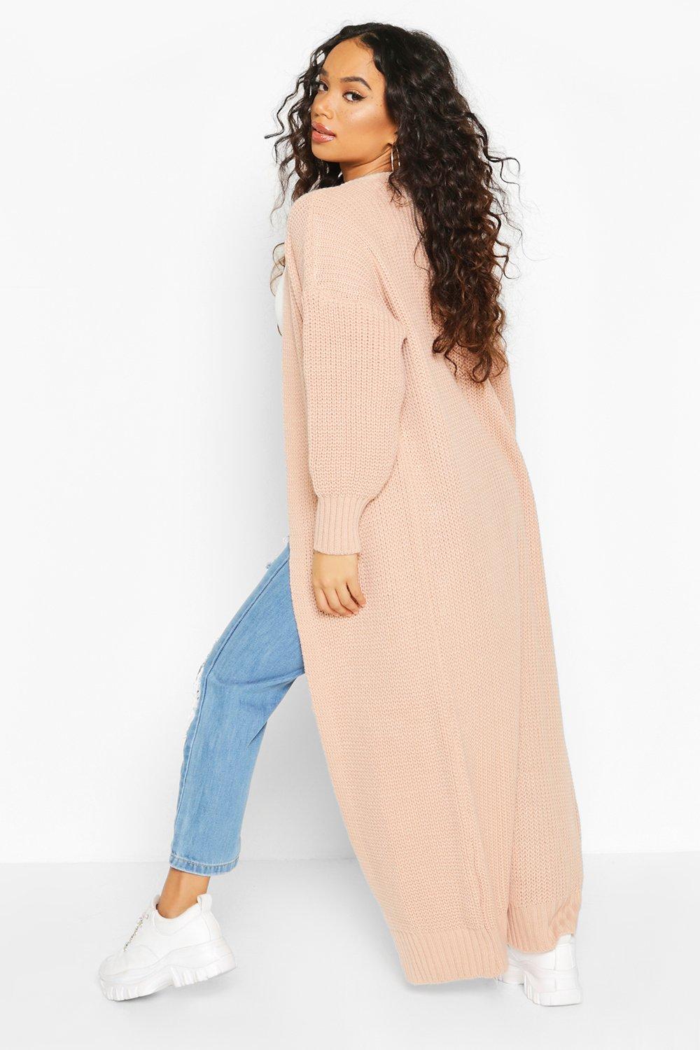 Petite Chunky Knit Maxi Cardigan | boohoo