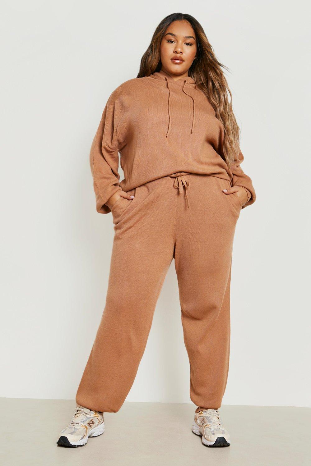 plus size pink jogging suit