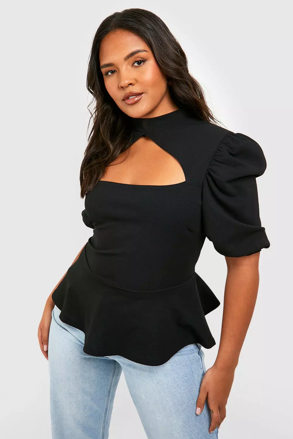 Longline cheap peplum top