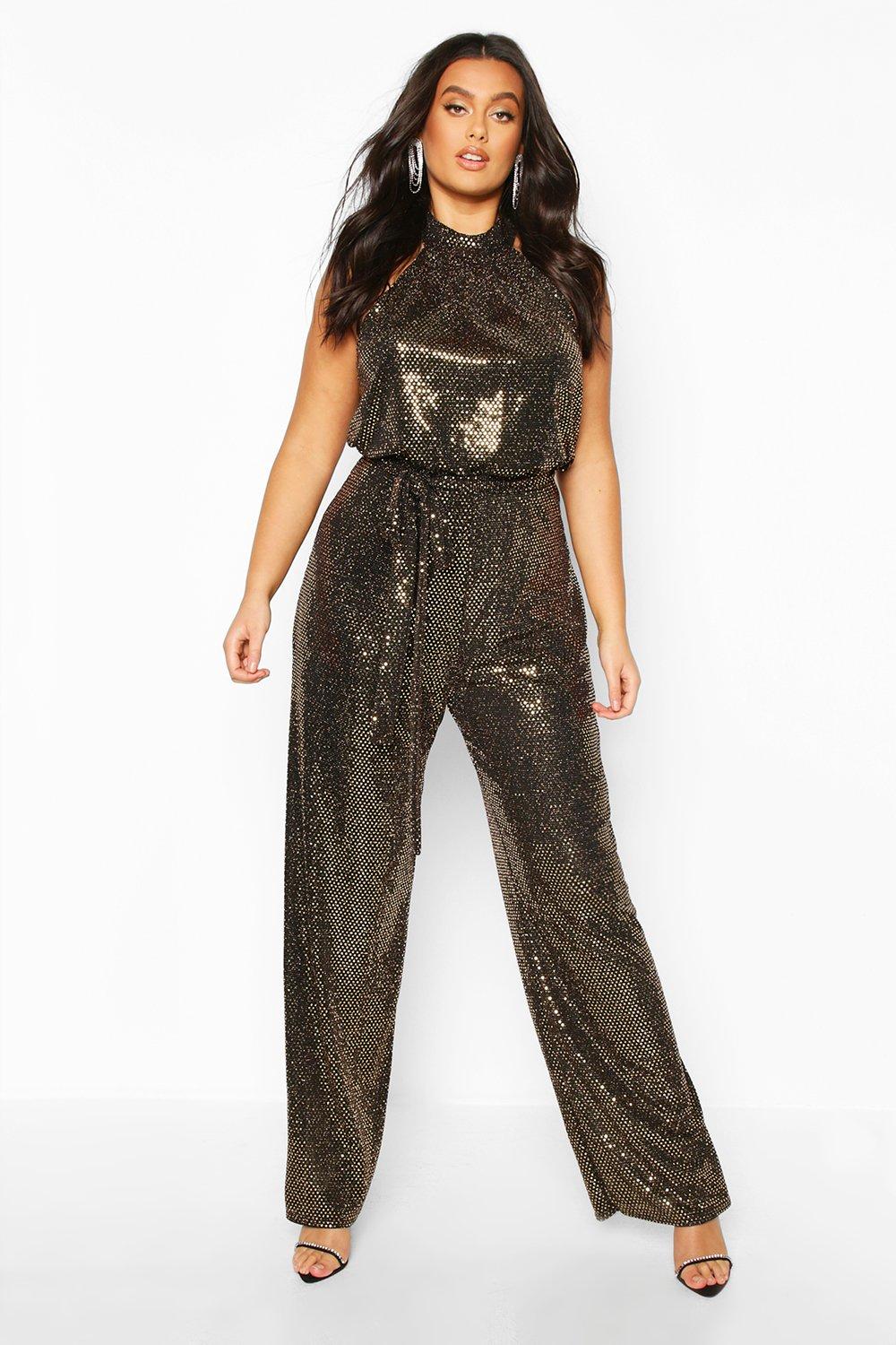 sequin jumpsuit size 16