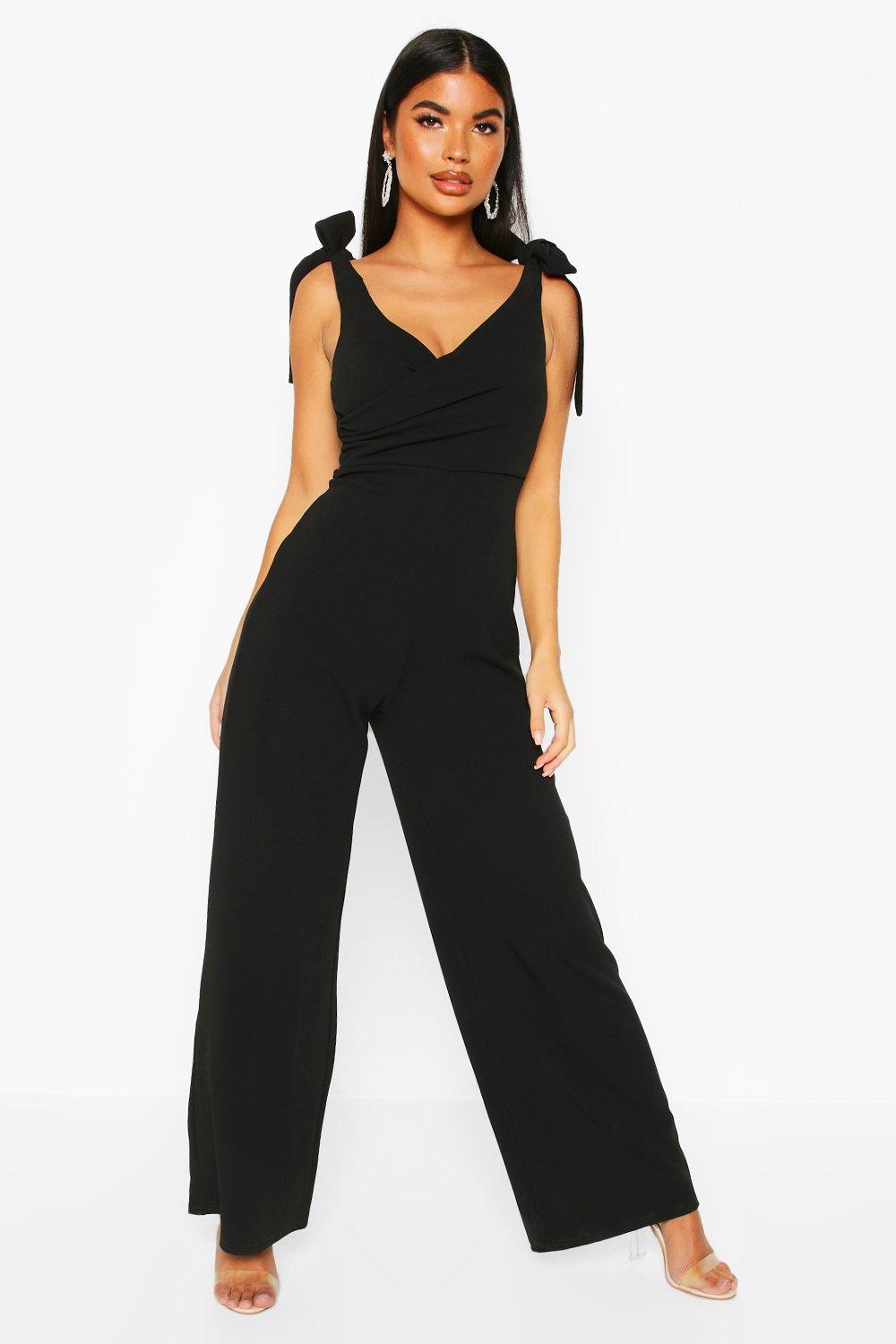 tie shoulder jumpsuit