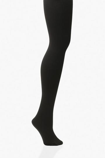 Black Plus 300 Denier Thermal Tights