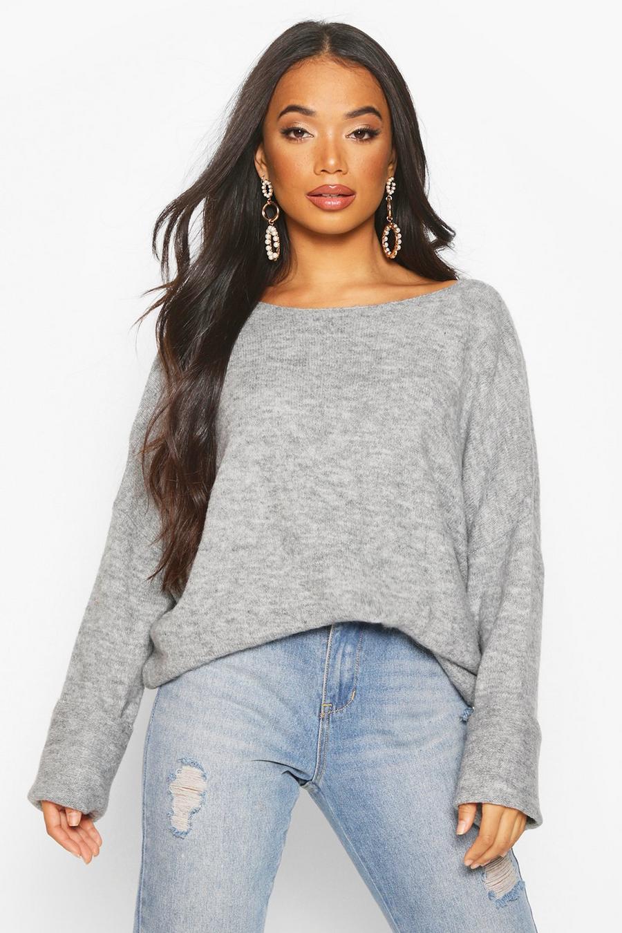 Petite Soft Knit Slouchy Jumper image number 1
