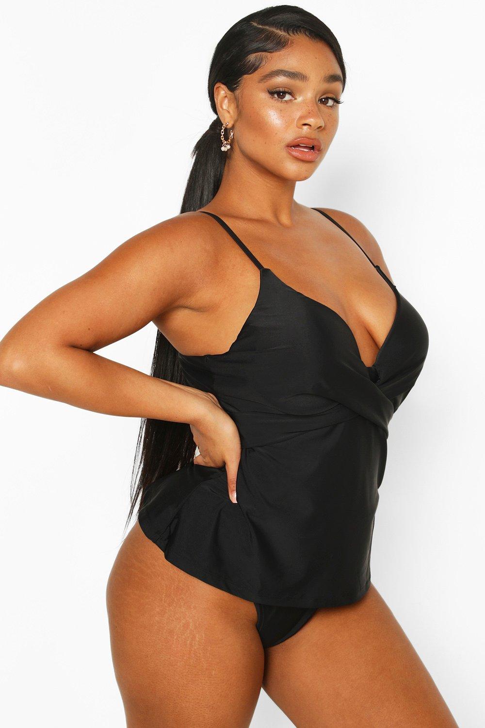 Plus Push Up Tankini Swimsuit