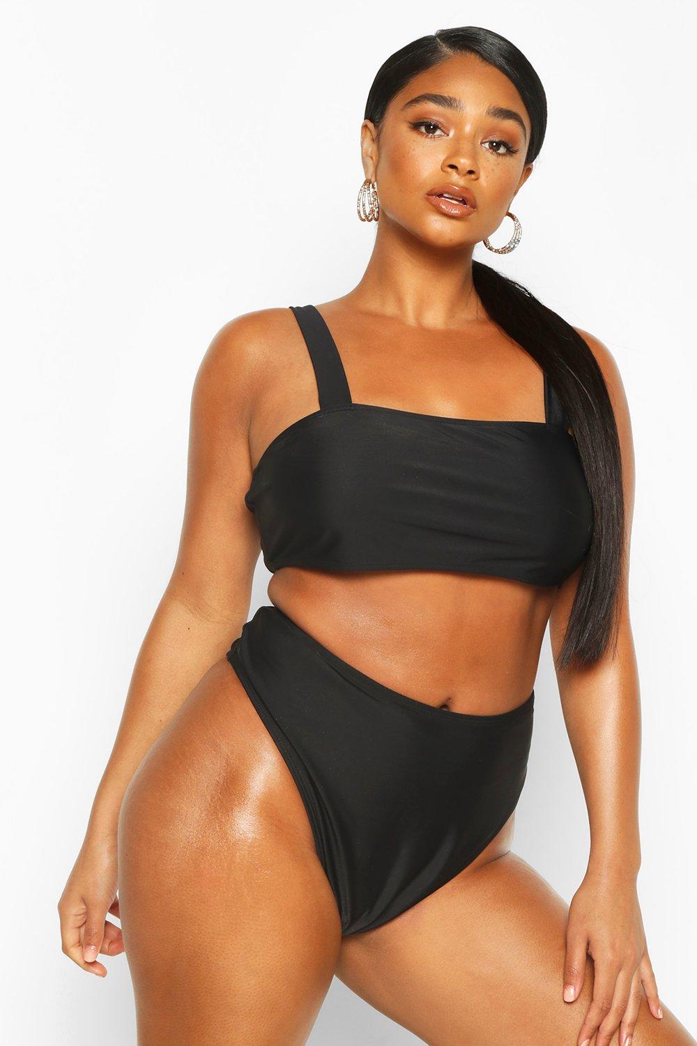 plus high waisted bikini