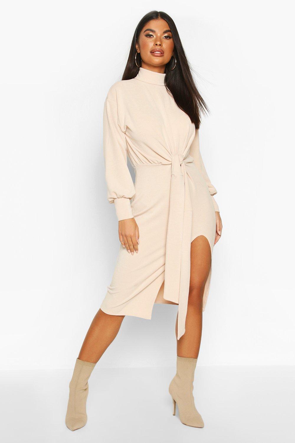 boohoo turtleneck dress