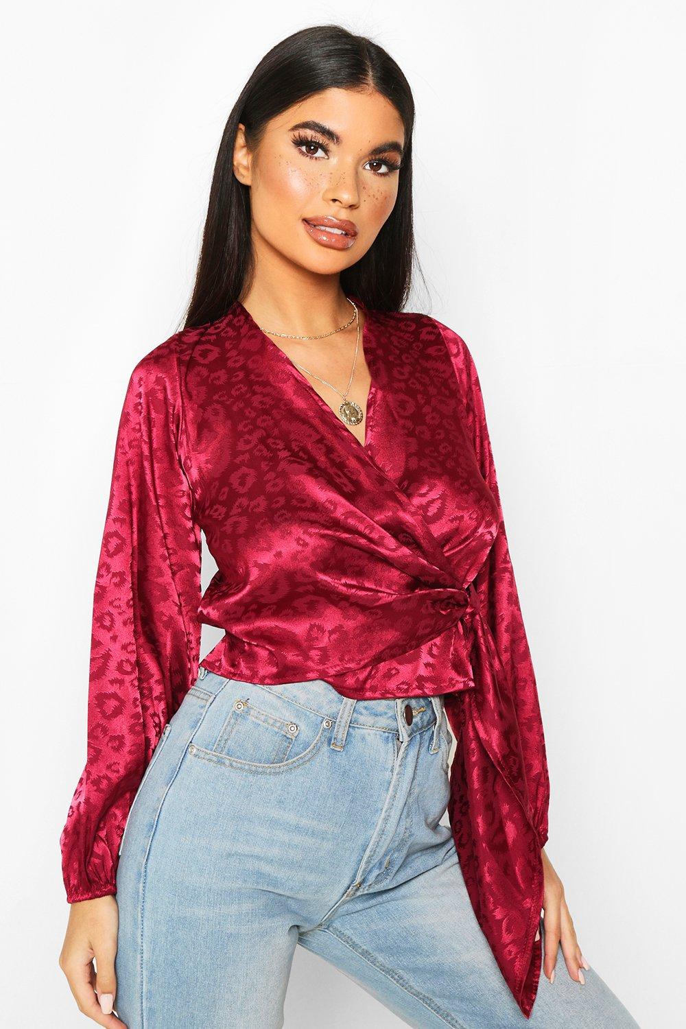 boohoo satin top