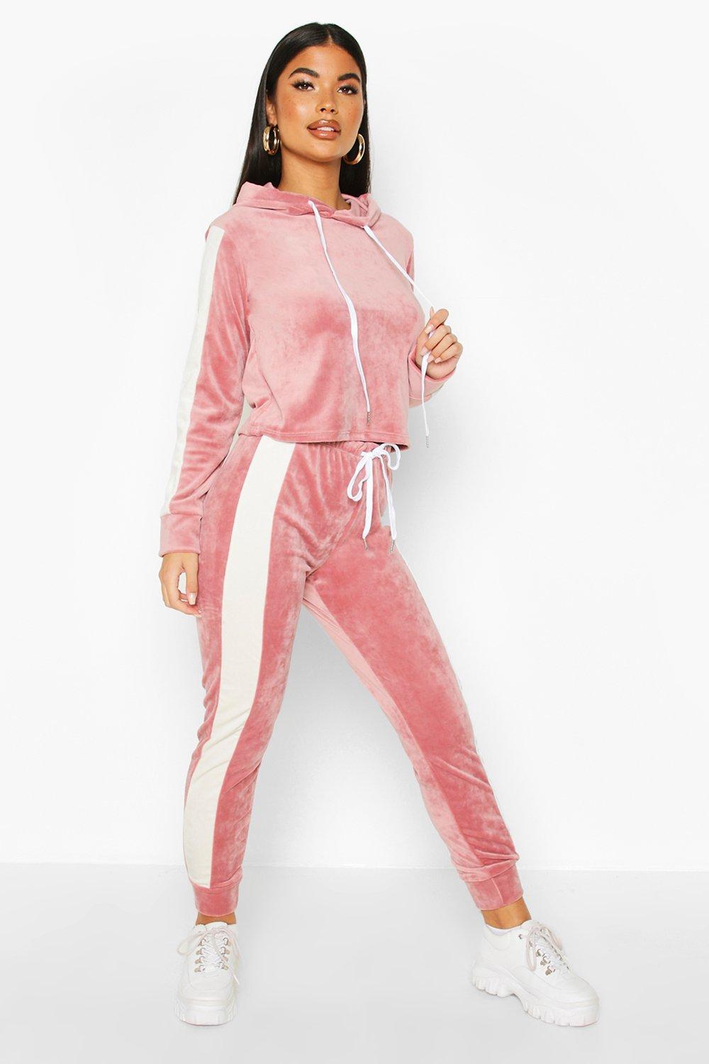 women's petite velour jogging suits