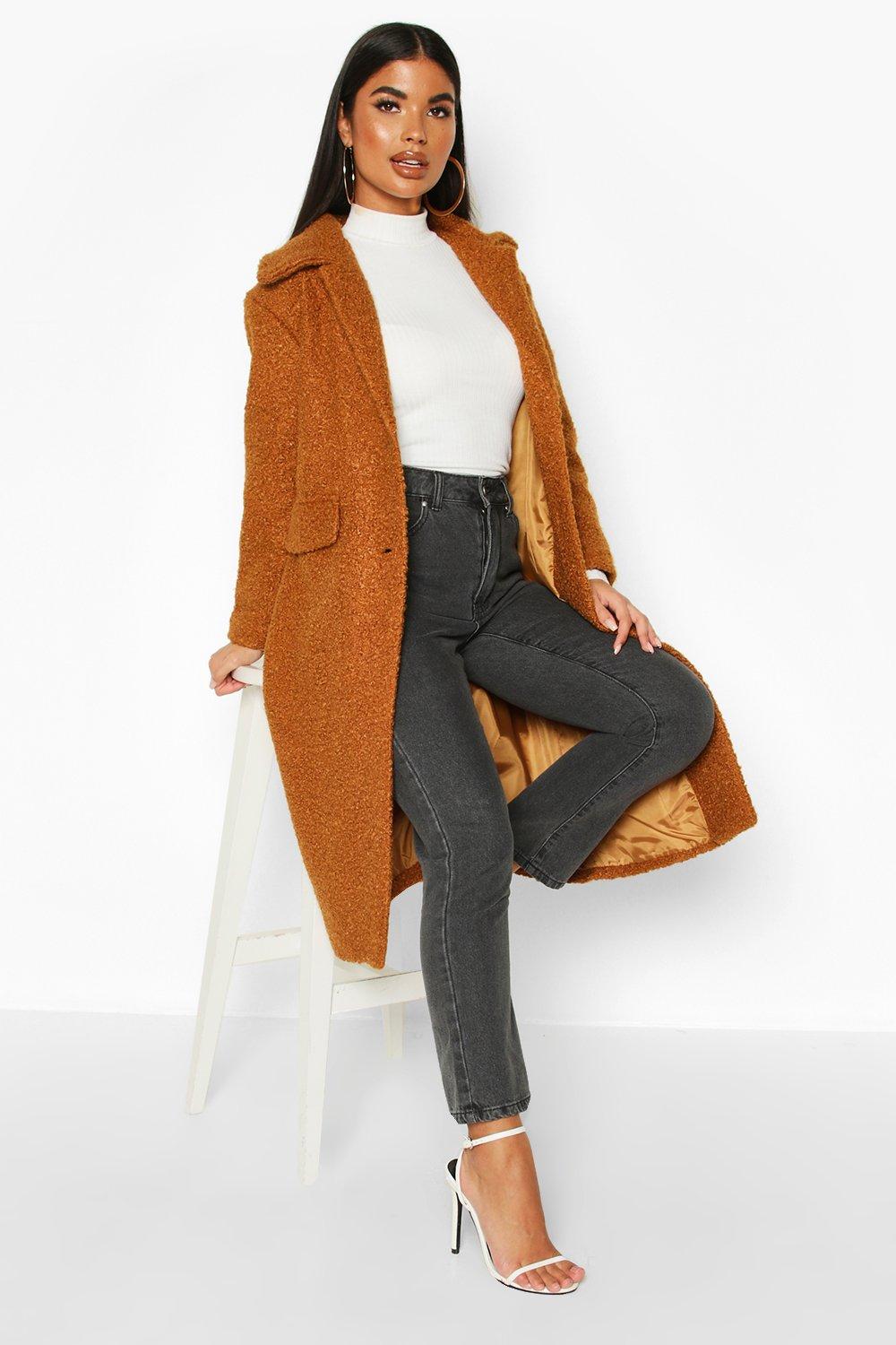 boohoo oversized coat