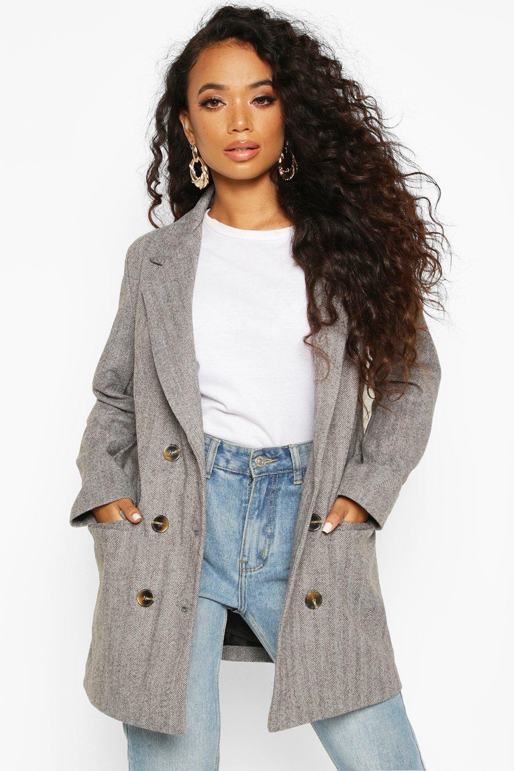 herringbone coat petite