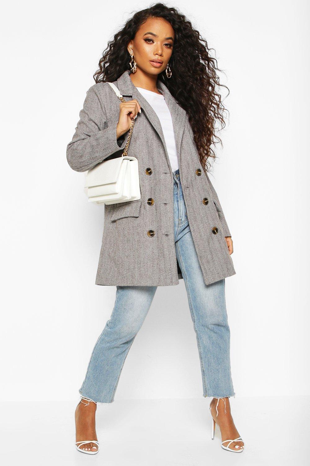 herringbone coat petite