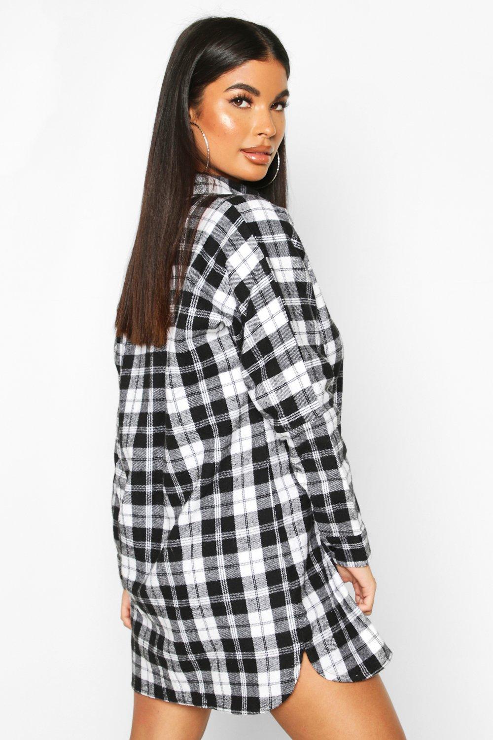 Boohoo petite shirt outlet dress