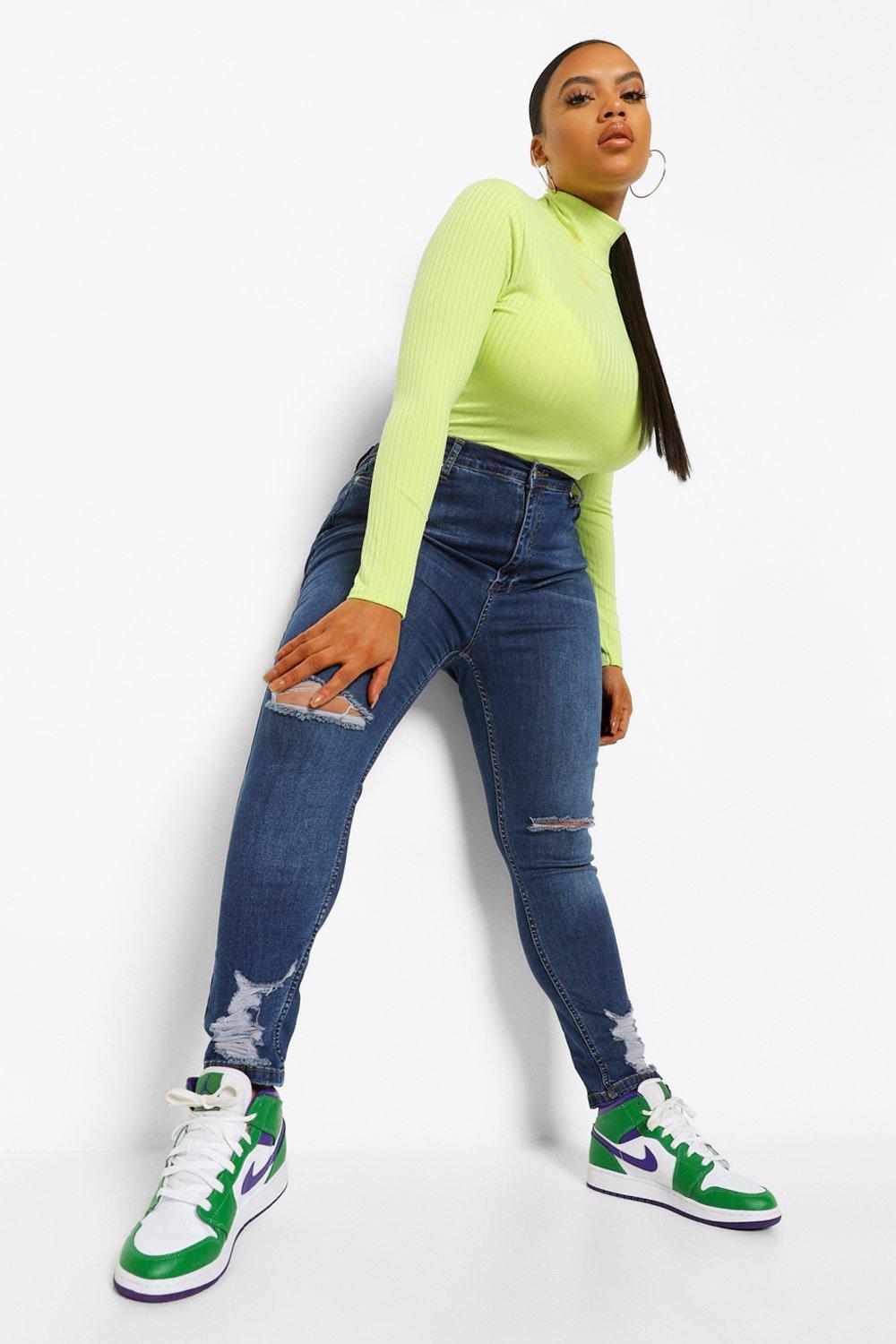 boohoo curve jeans