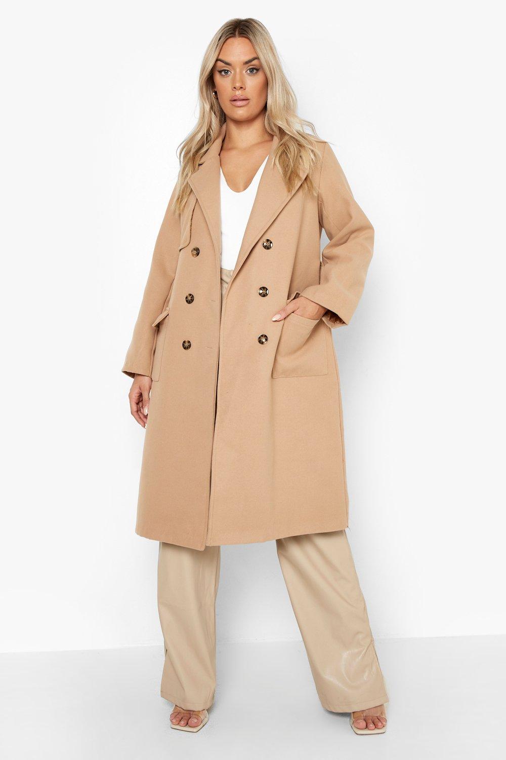 Longline camel store coat womens